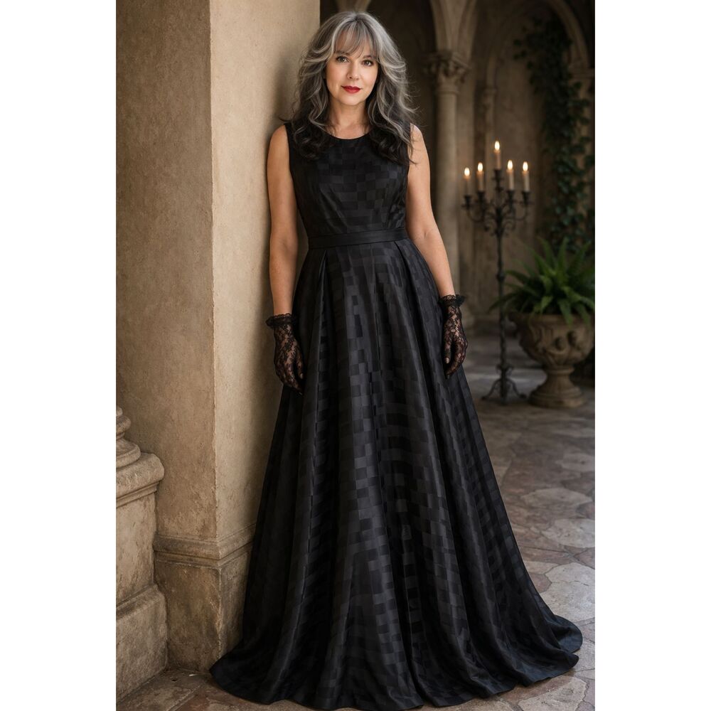 Black Gothic Maxi Gown ~ Vintage-Inspired | Wedding Dress | Dark Academia | Emo